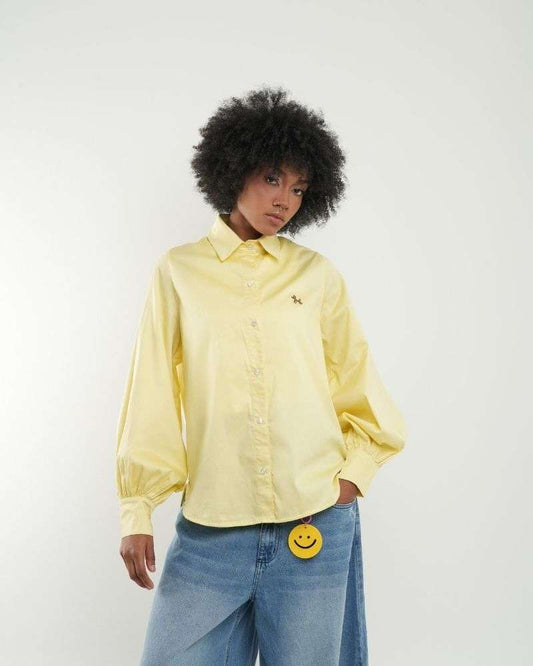 Camisa globo - Amarillo claro