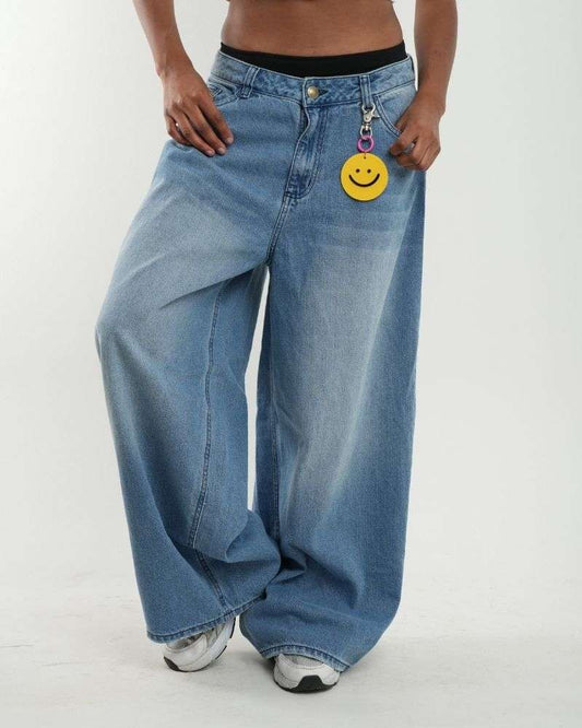 Jeans bota ancha - Azul