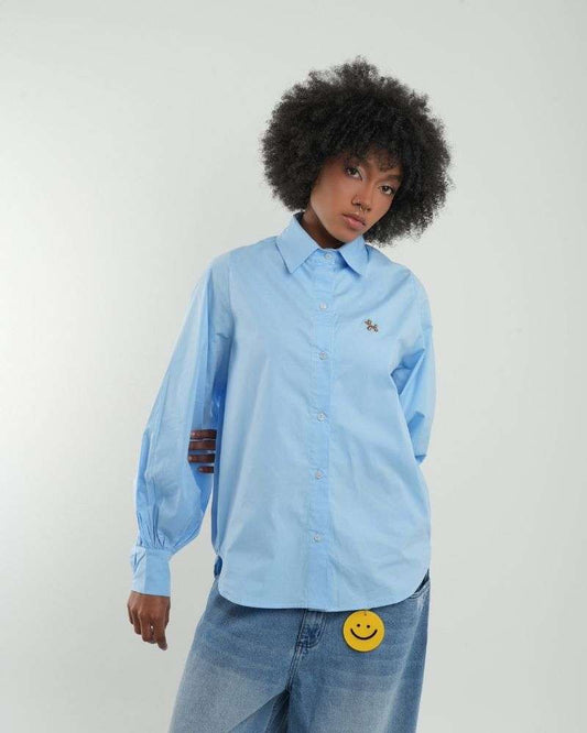 Camisa globo - Azul Cielo