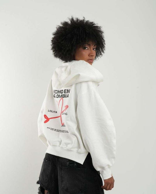 “La Capi” Zipper Hoodie - Marfil