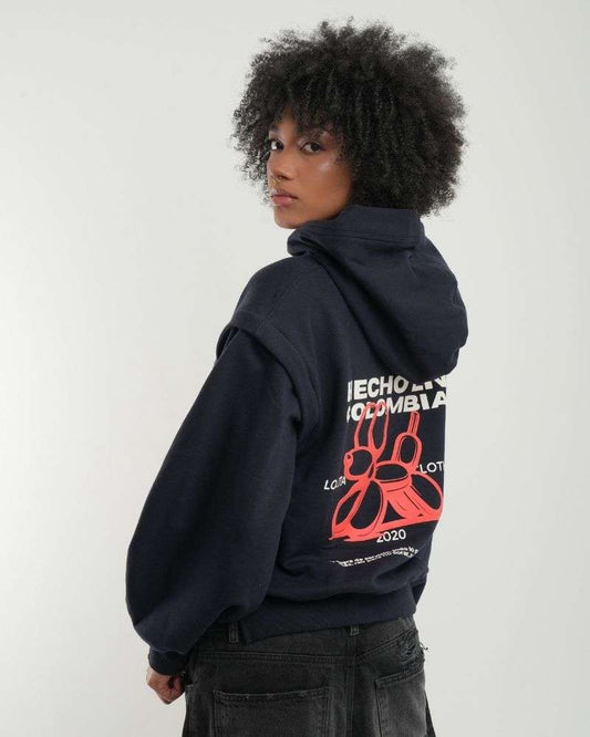 “La Capi” Hoodie/chaleco - Azul oscuro