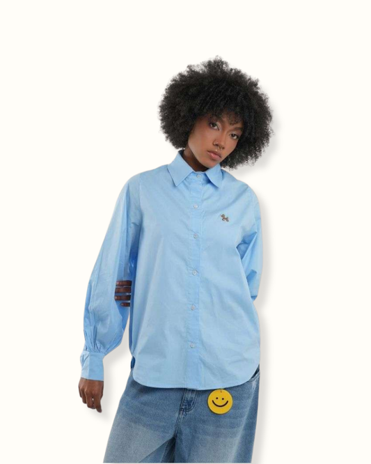 Camisa globo - Azul Cielo