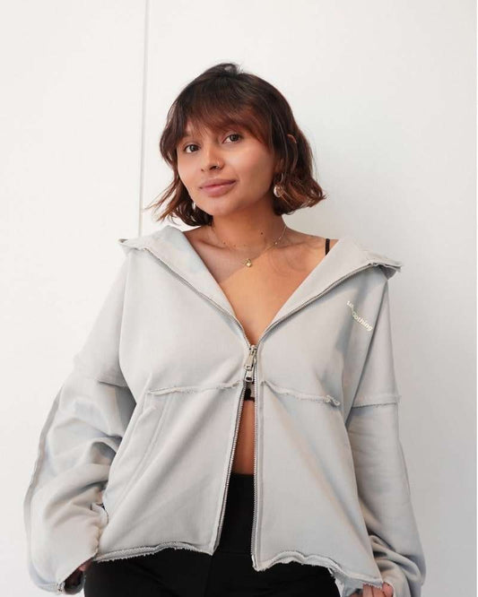 DESTROYED ZIPPER - GRIS